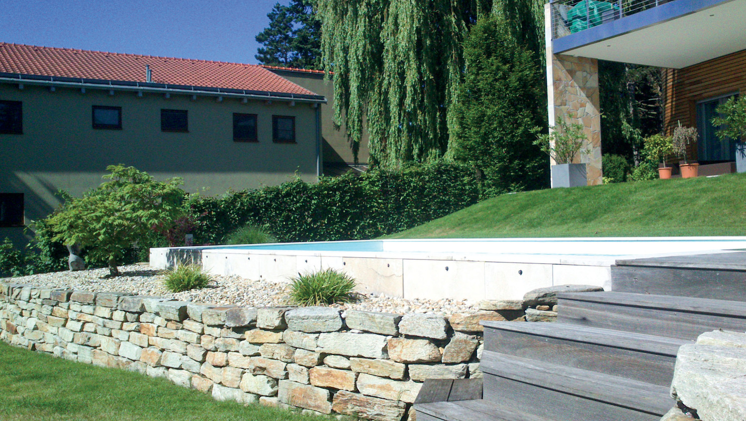 Gartengestaltung mit Terrassenanlage